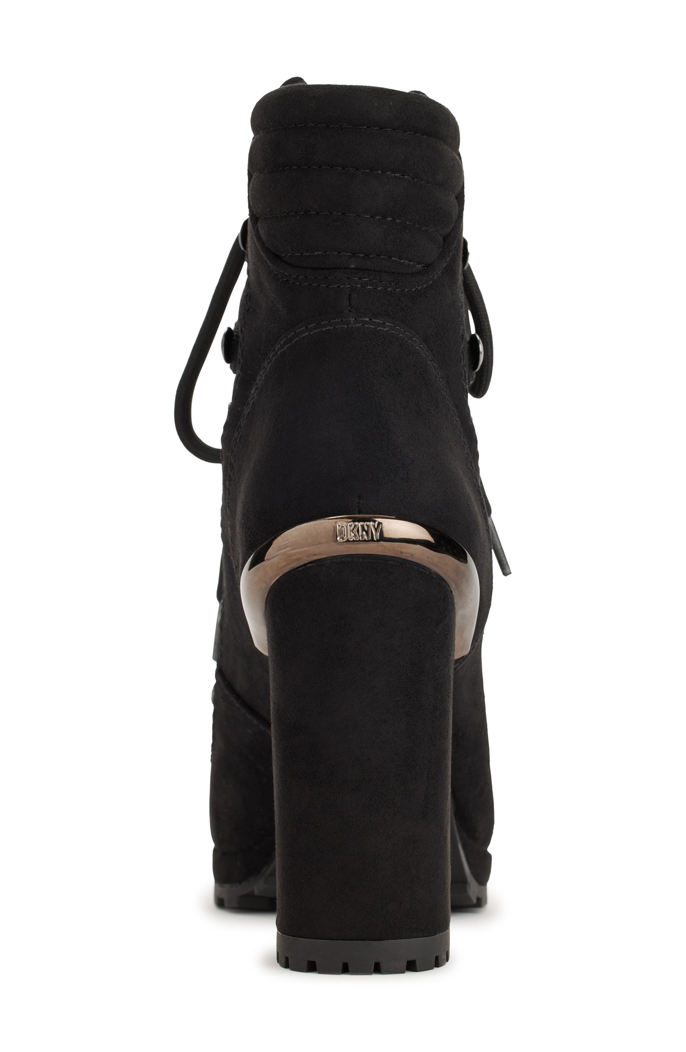 DKNY Linni Lace-Up Platform Bootie, Alternate, color, 