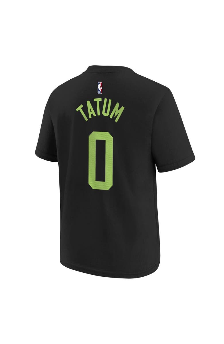 Nike Youth Nike Jayson Tatum Black Boston Celtics 2024/25 City Edition Name & Number T-Shirt, Alternate, color, 