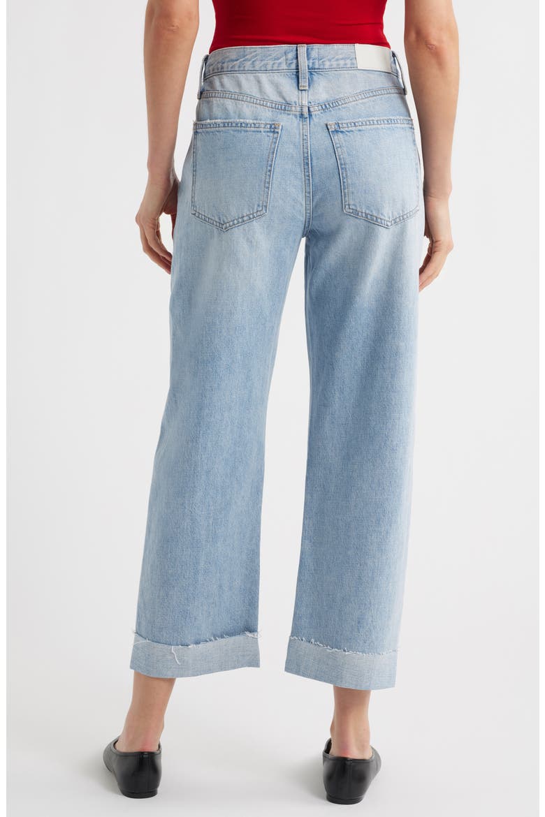 Kacey Cuffed High Waist Boyfriend Jeans, Alternate, color, BERKELEY