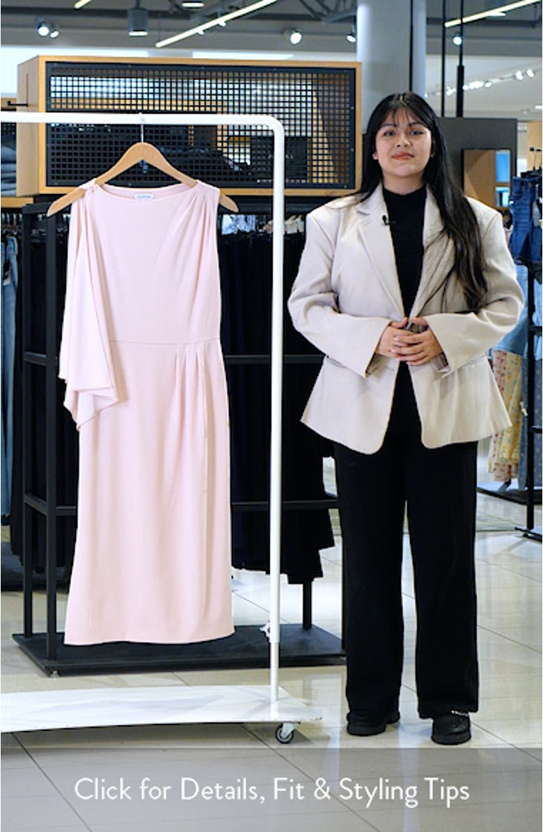 Single Split Sleeve Midi Dress, sales video thumbnail