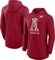 Nike Men's Nike Crimson Alabama Crimson Tide Legacy Tri-Blend Dri-FIT Long Sleeve Hoodie T-Shirt