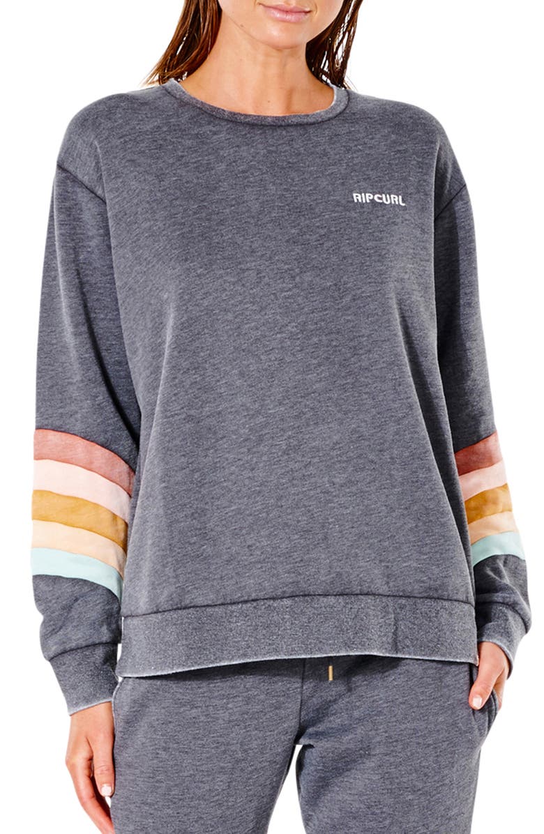 Rip Curl Sunseeker Stripe Sweatshirt, Main, color, 