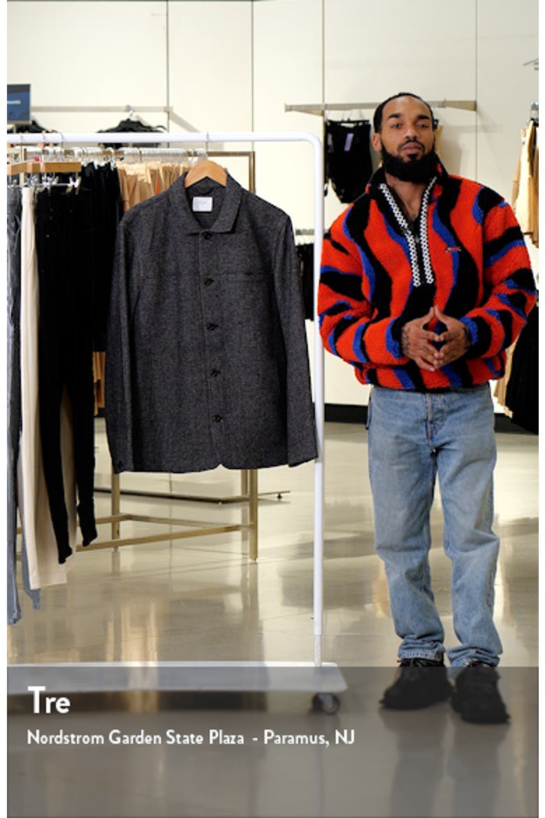 Madison Wool Herringbone Shirt Jacket video