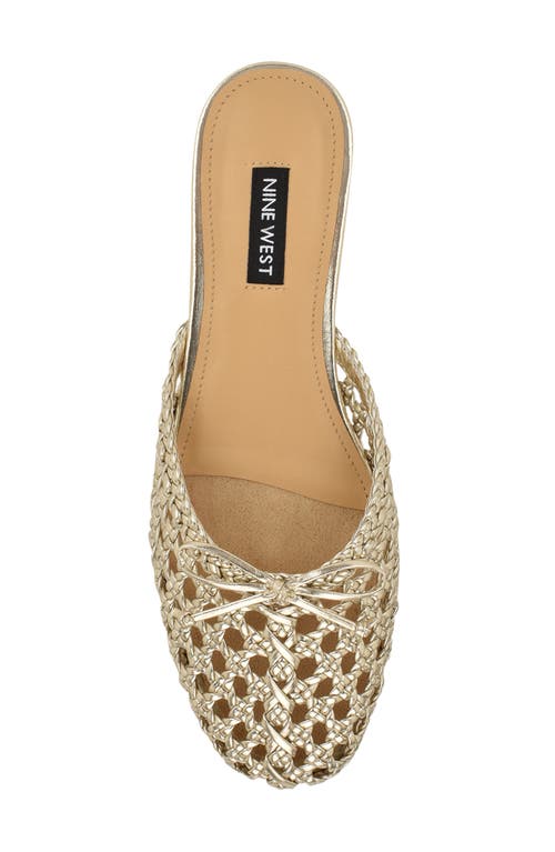 Nine West Lolah Mule In Gold