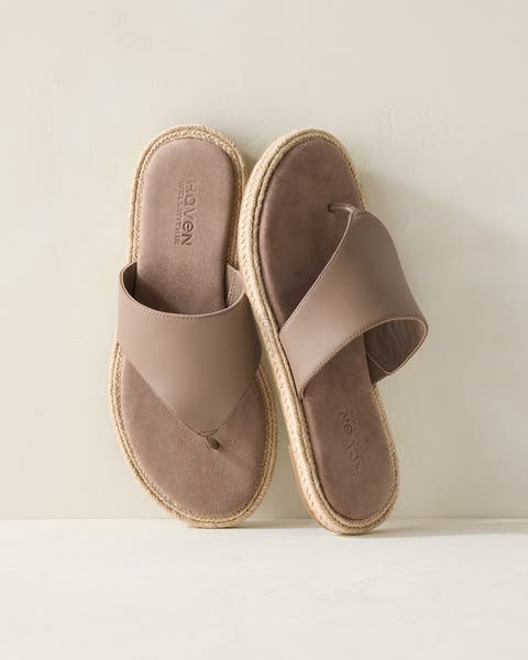 Leather Espadrille Sandals