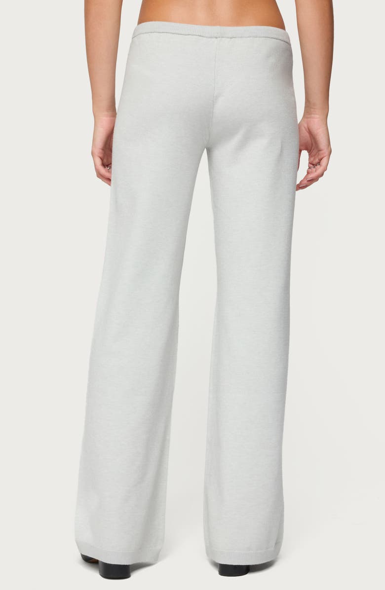 EDIKTED Embryn Knit Drawstring Pants, Alternate, color, Light-Grey-Melange