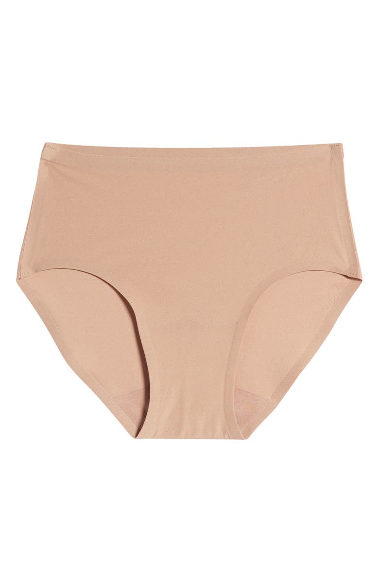 Chantelle Lingerie Soft Stretch Seamless Hipster Panties, Alternate, color, Coffee Latte