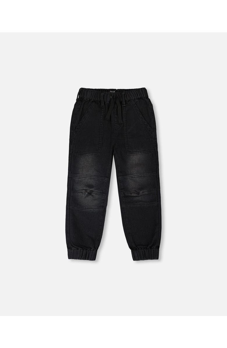 Deux par Deux Stretch French Terry Denim Jogger, Main, color, Denim Grey