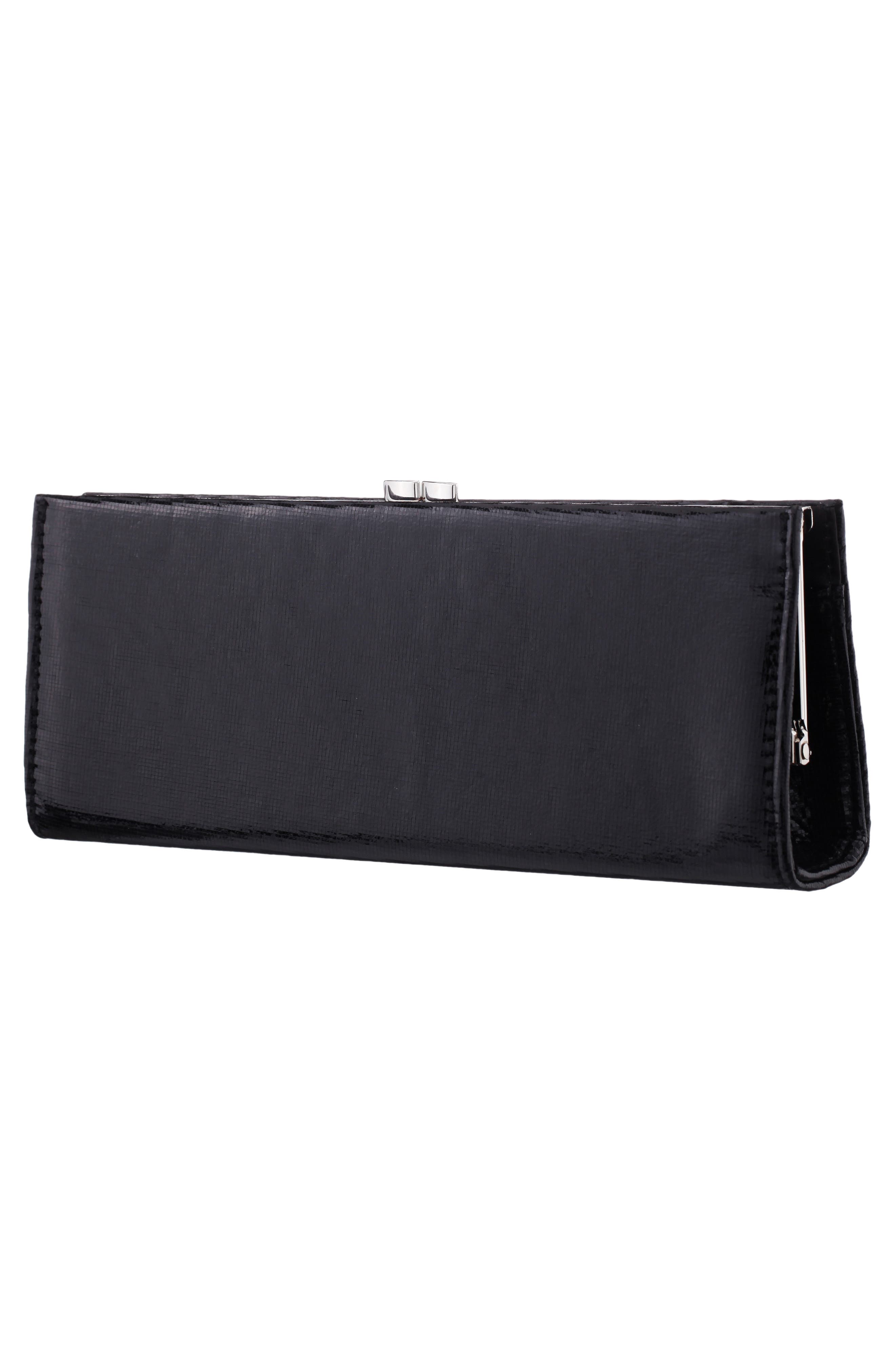 Nina Tierney Clutch, Alternate, color, Black