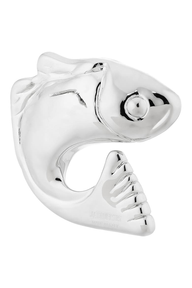 The Poisson Stud Earrings, Alternate, color, SILVER 980