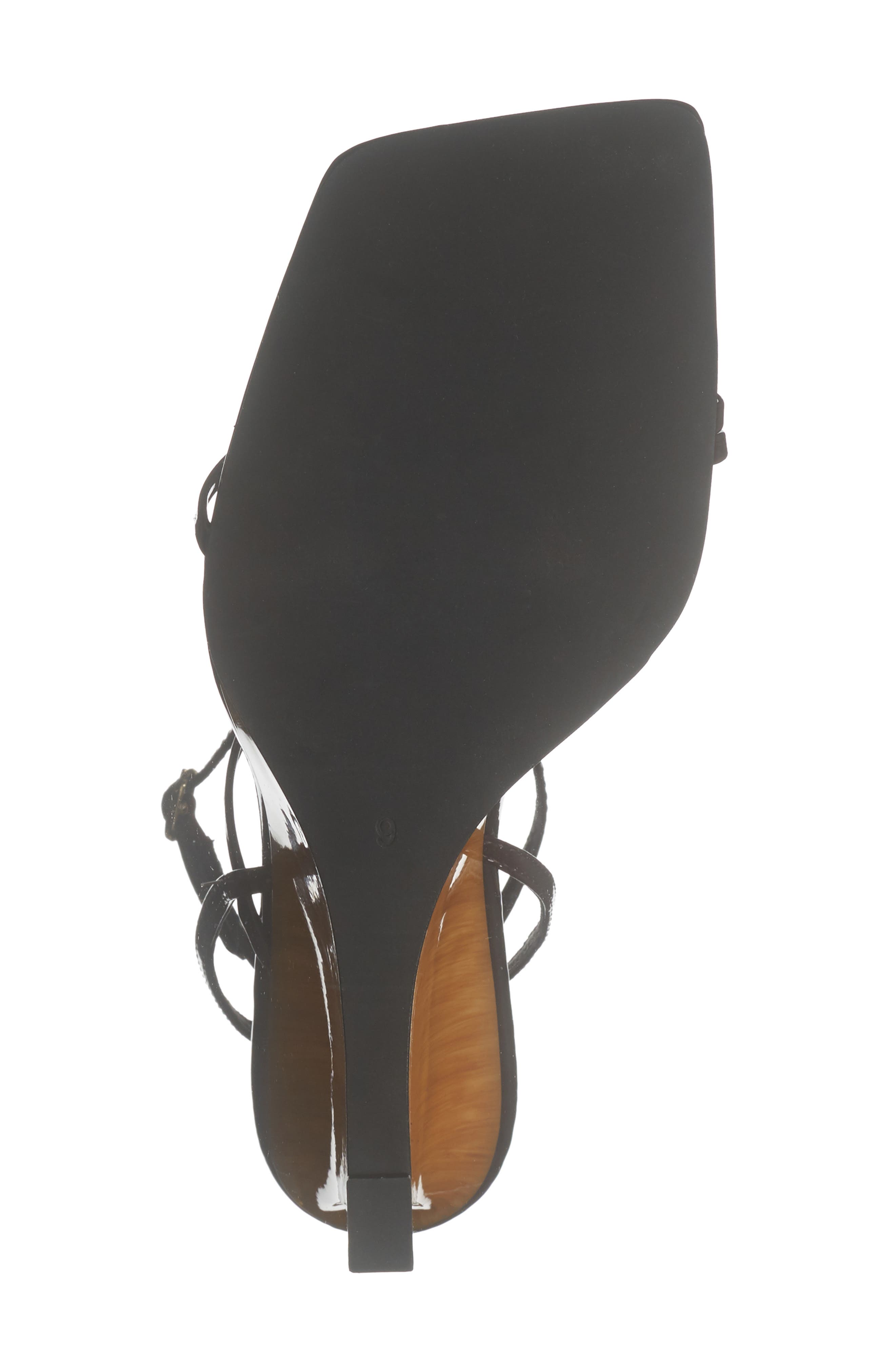 Jeffrey Campbell Topsail Ankle Strap Wedge Sandal, Alternate, color, Coffee Patent