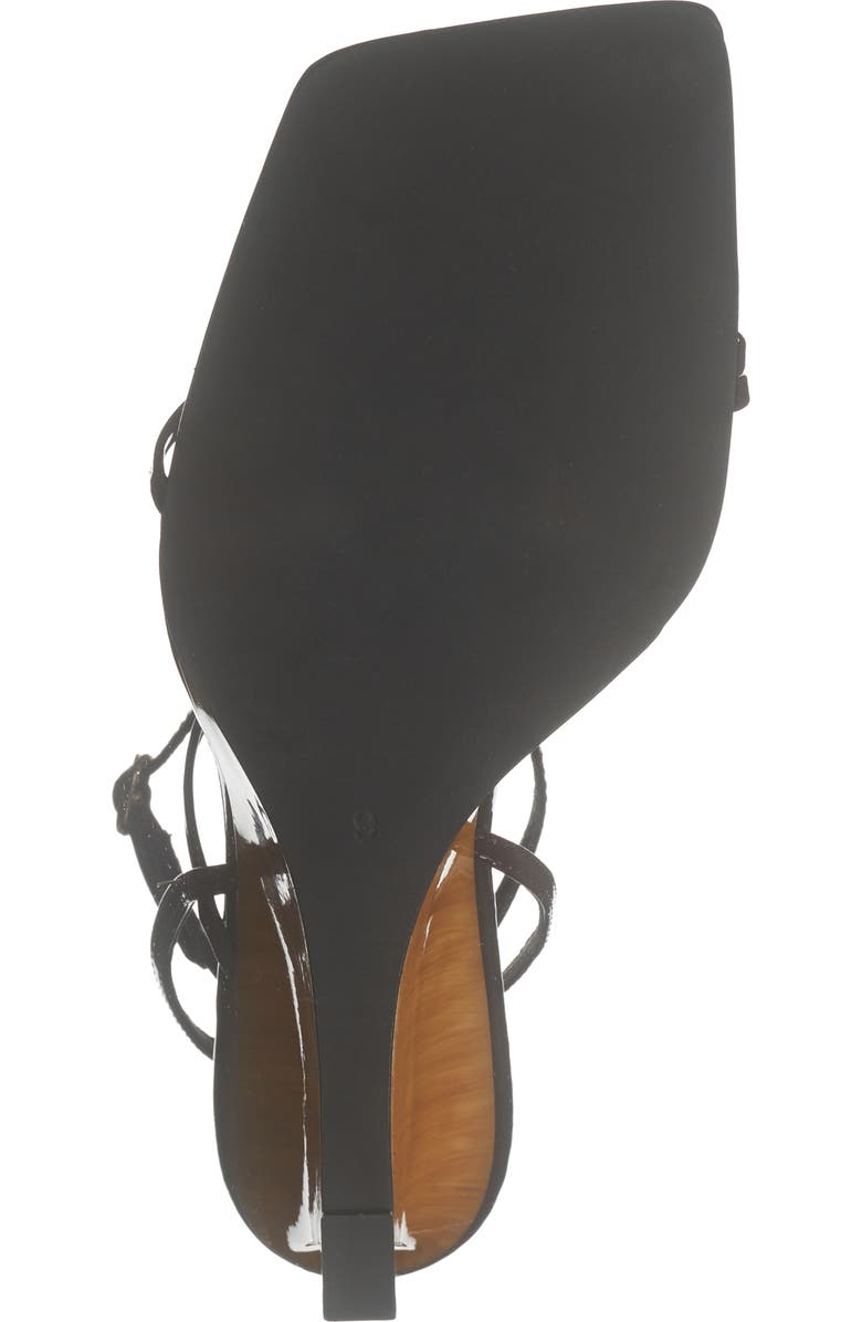 Jeffrey Campbell Topsail Ankle Strap Wedge Sandal, Alternate, color, Coffee Patent