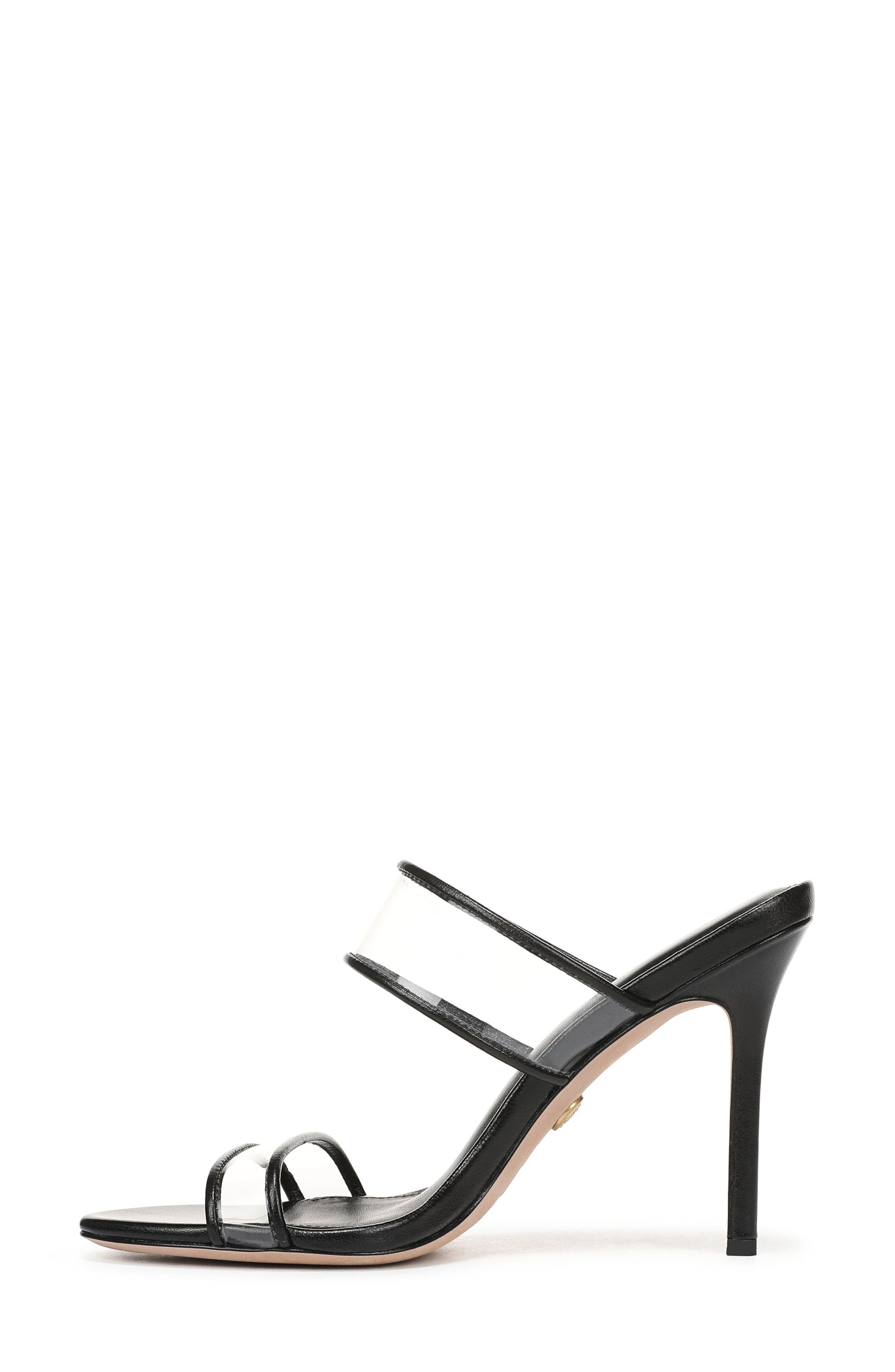 Veronica Beard Asha Sandal, Alternate, color, Clear/ Black