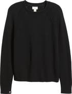 Caslon® Raglan Sleeve Roll Neck Wool & Cotton Sweater