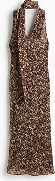H&M Scarf-detail Chiffon Dress