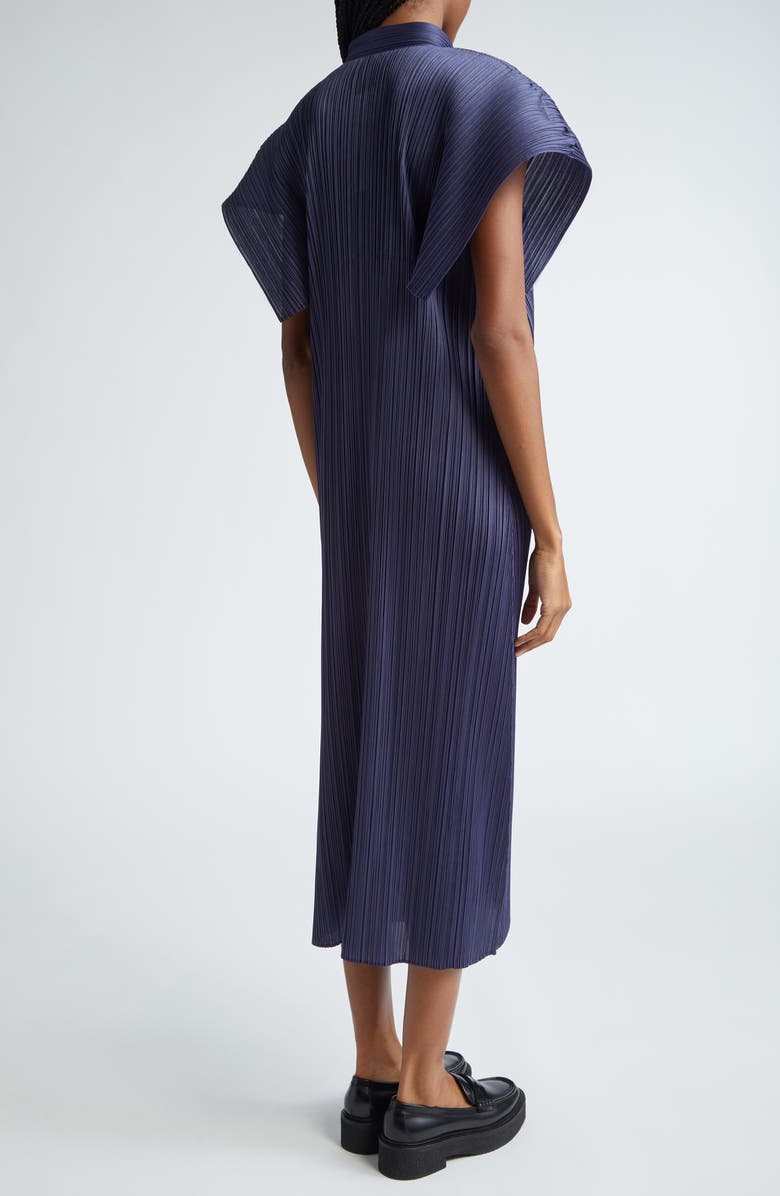 Pleats Please Issey Miyake Monthly Colors August Pleated Midi Dress, Alternate, color, 