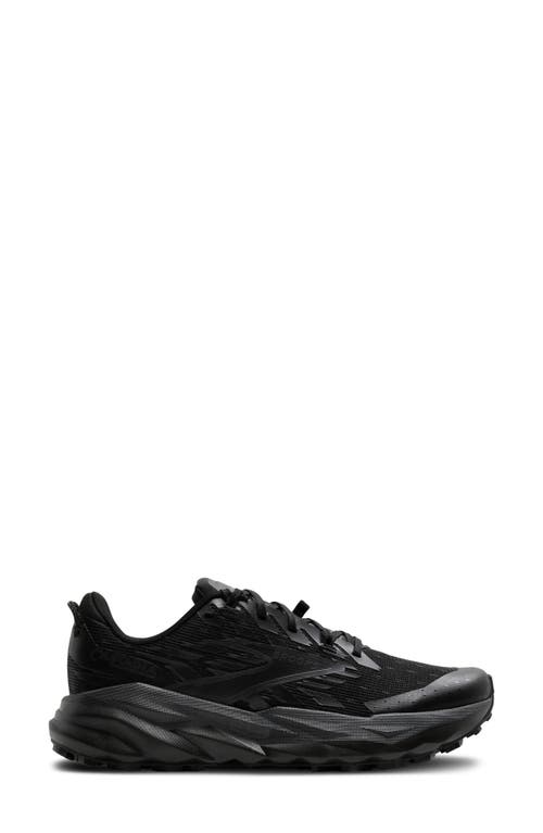 Brooks Cascadia 19 Trail Running Shoe In Black