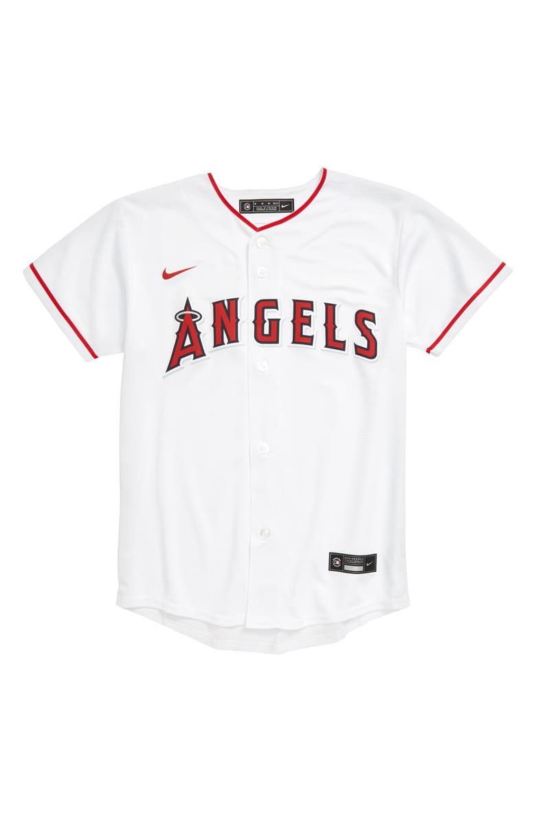 Nike Youth Nike White Los Angeles Angels Home Replica Team Jersey, Main, color, 