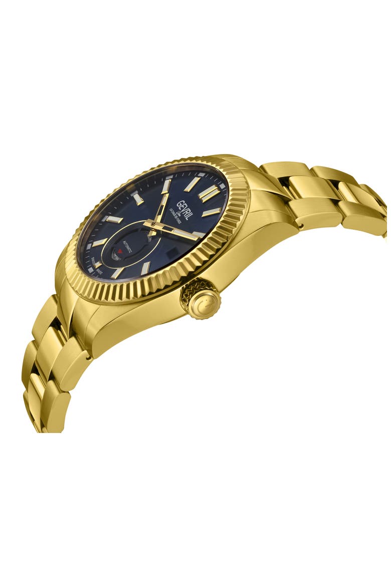 West Village Automatic Bracelet Watch, 40mm, Alternate, color, GOLD