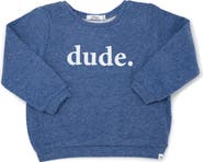 oh baby! Brooklyn Boxy "dude." white ink