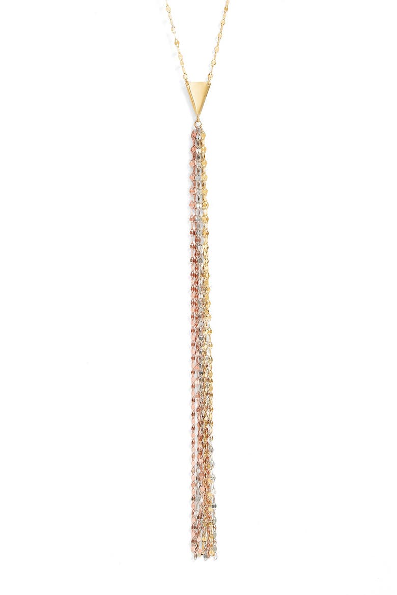 Jewelry 'Blake' Y-Necklace, Alternate, color, TRI-COLOR GOLD