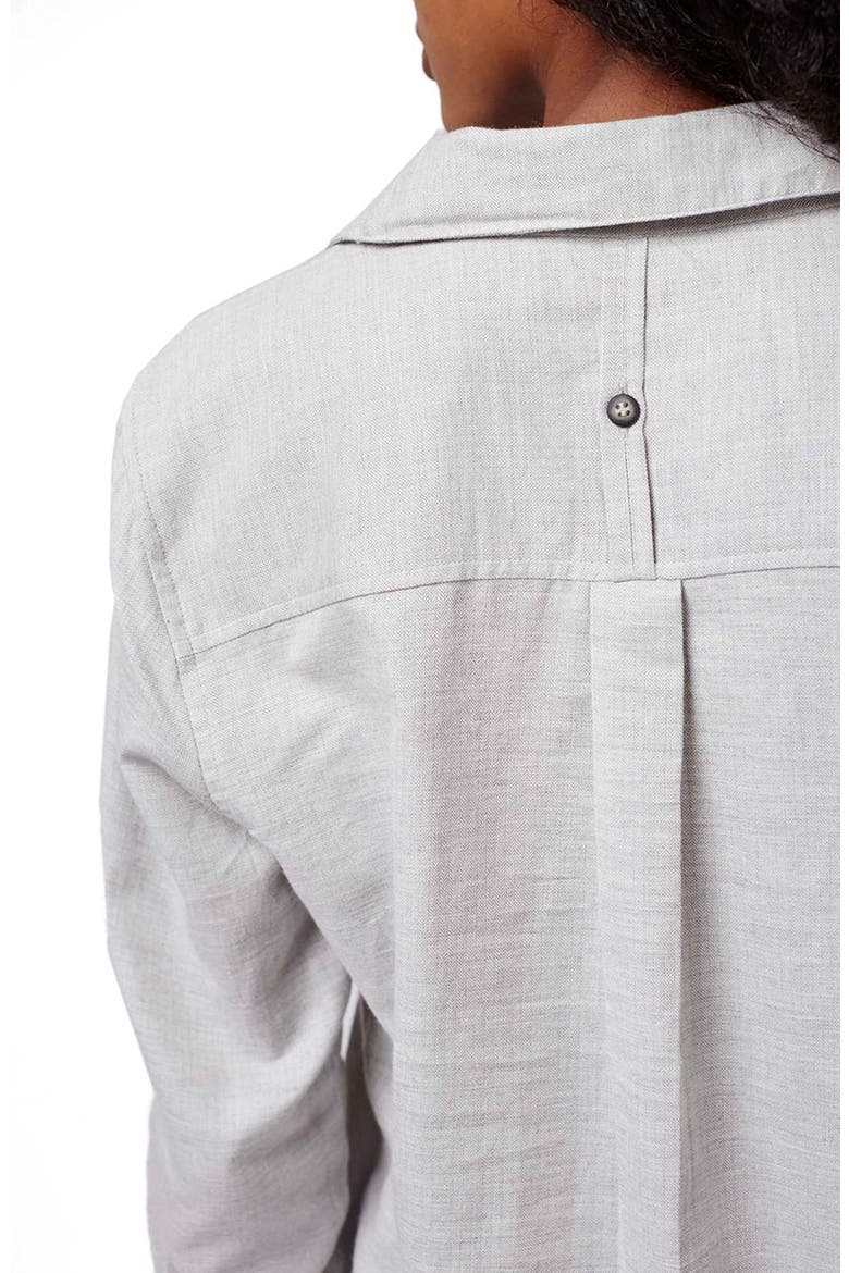 Herringbone Chambray Shirt, Alternate, color, GREY