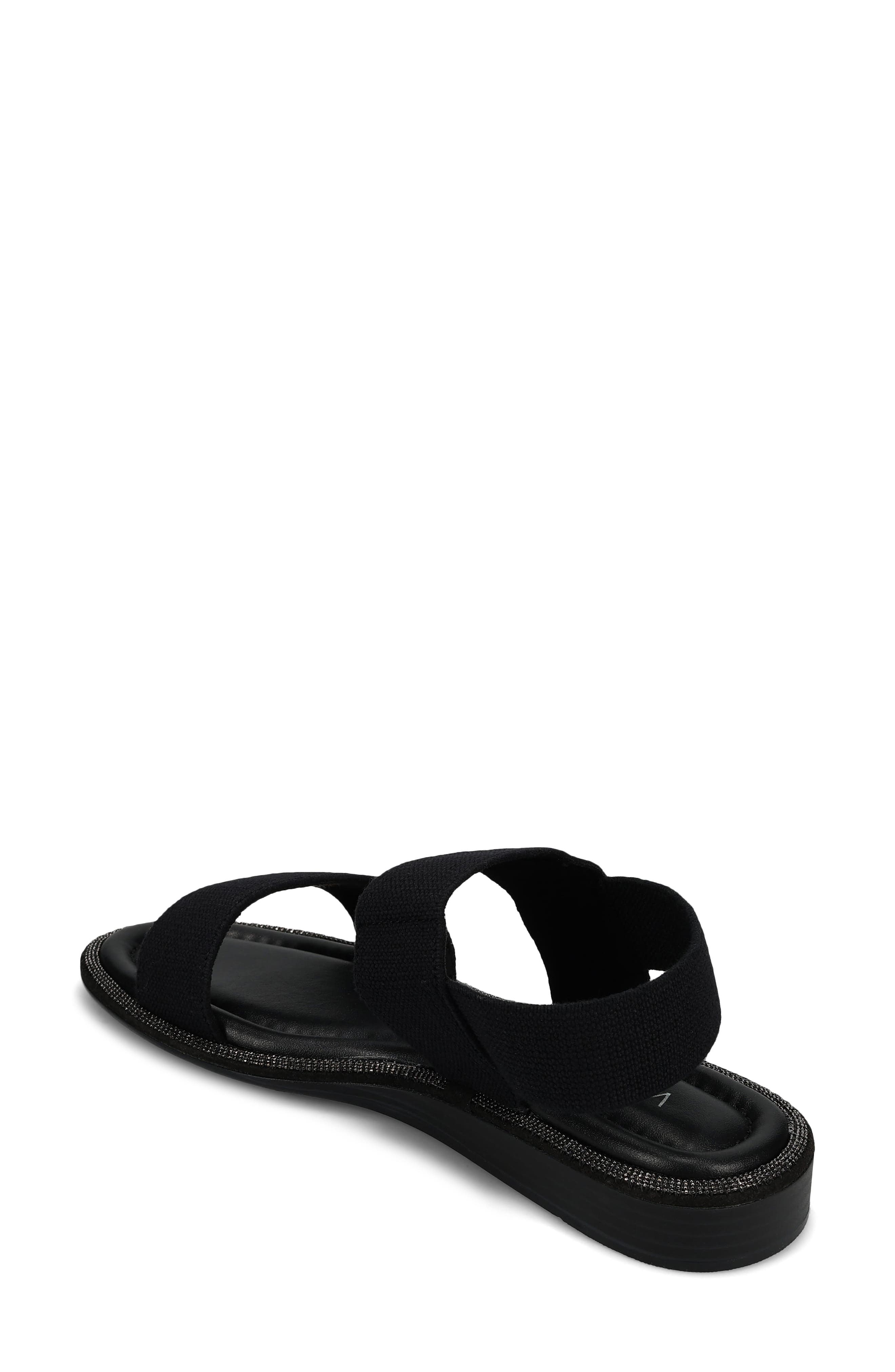VANELi Bordy Slingback Wedge Sandal, Alternate, color, Black