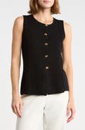 CYRUS Button Front Sleeveless Vest
