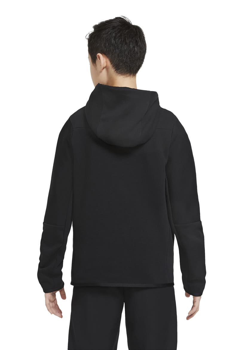 Sportswear Tech Zip Hoodie, Alternate, color, BLACK/ BLACK
