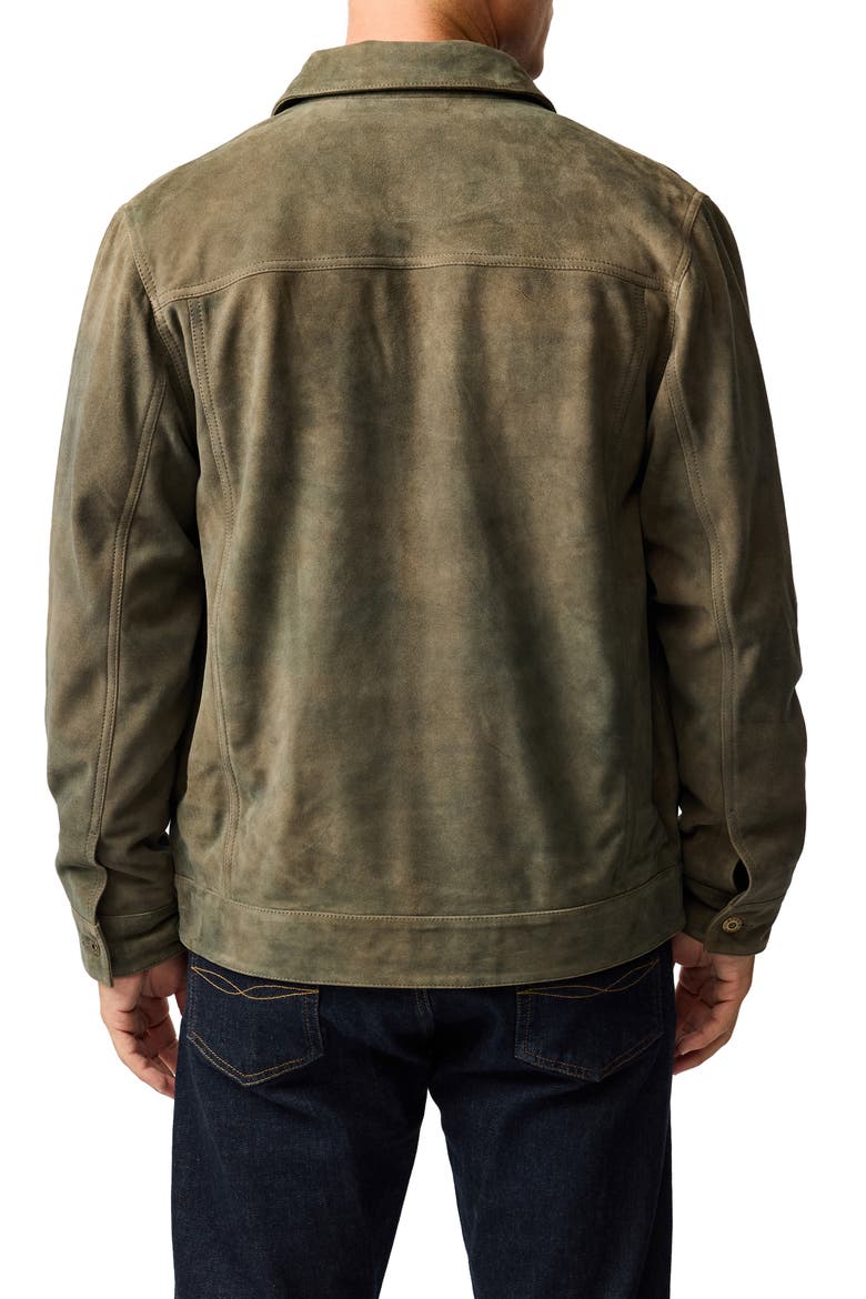 Little River Suede Trucker Jacket, Alternate, color, MOUSE