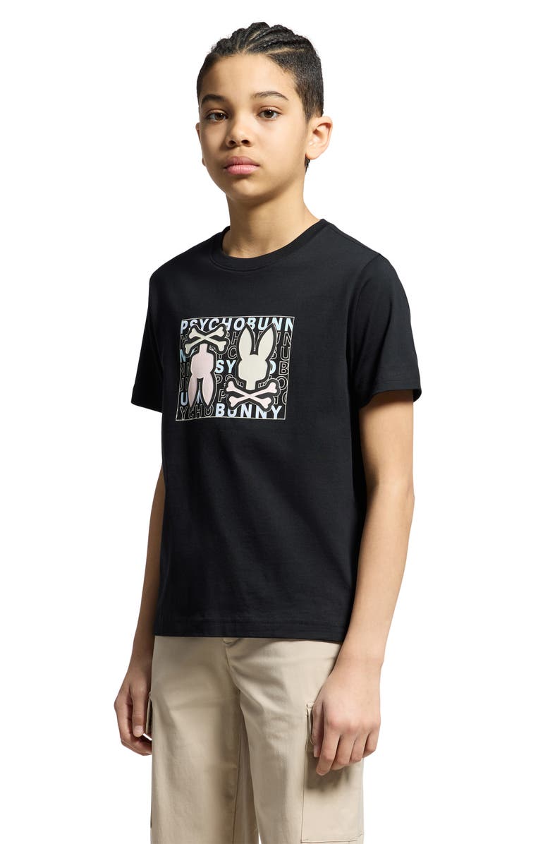 Psycho Bunny Kids' Gold Coast Graphic T-Shirt, Alternate, color,