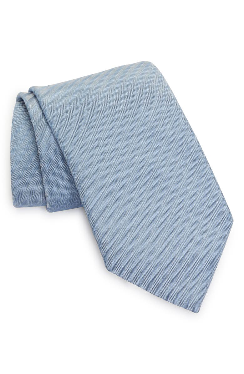 ZEGNA TIES Classic Summer Stripe Silk Tie, Main, color, 