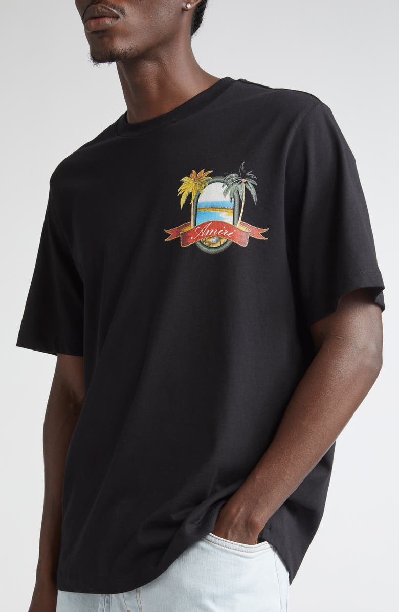AMIRI MA Paradise Graphic T-Shirt, Alternate, color, Black