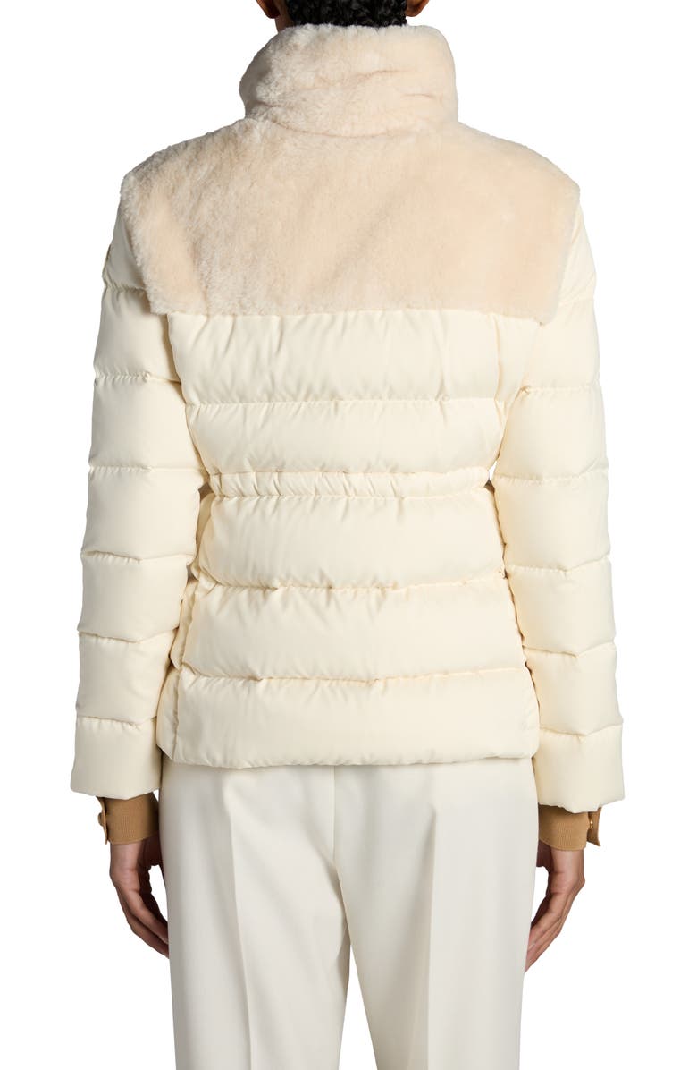 Moncler Oiron Down Puffer Jacket with Faux Fur Trim, Alternate, color,
