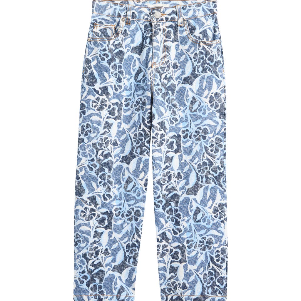 REISS REISS KIDS' SKYLAR SR. FLORAL STRAIGHT LEG JEANS