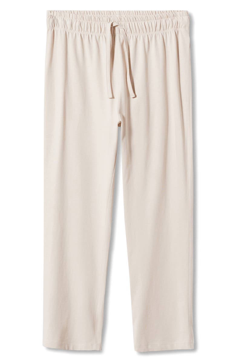 MANGO Cotton Knit Drawstring Pants, Alternate, color,