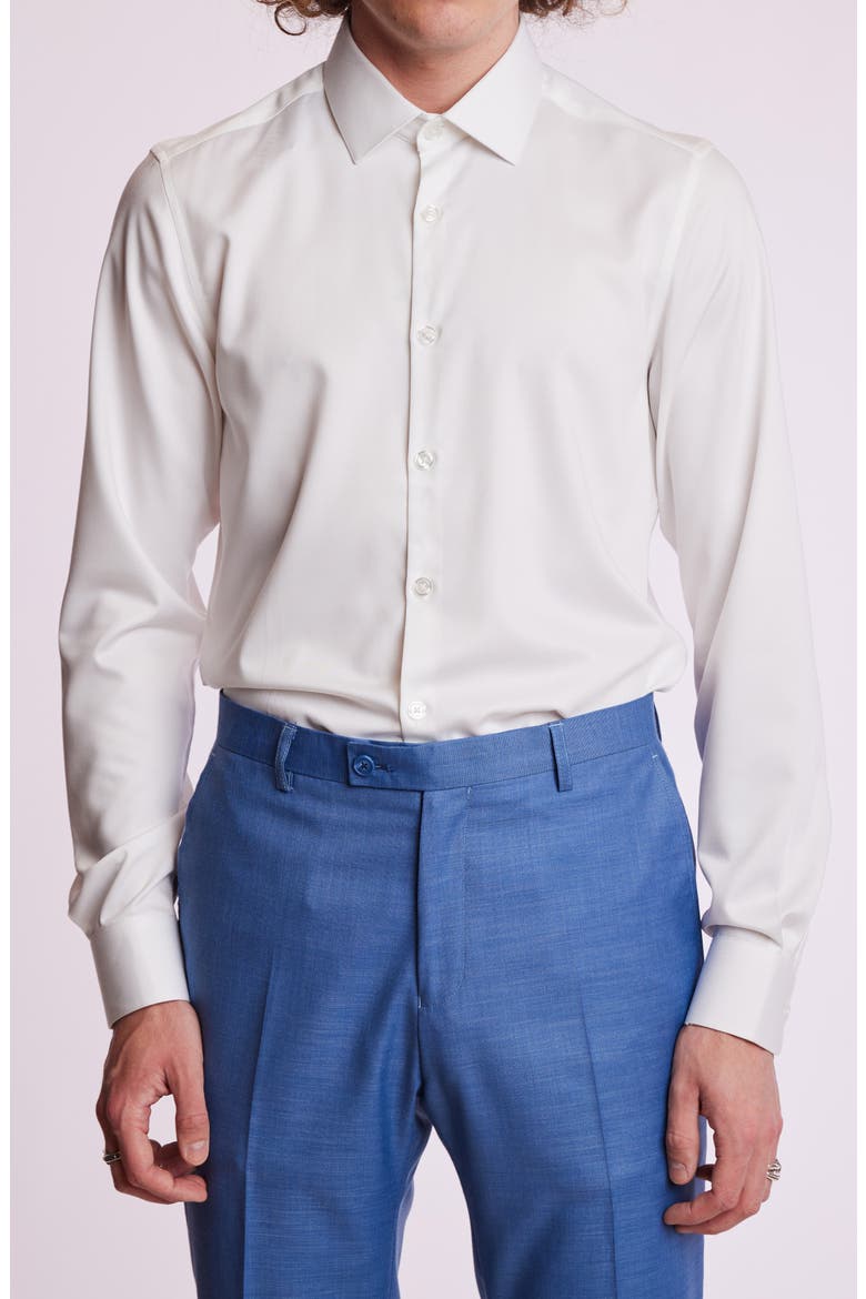 Parker Button-Up Shirt, Main, color, WHITE