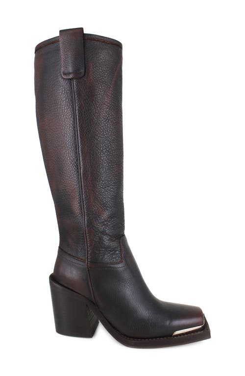 Zigi Joshana Knee High Boot In Brown Leather