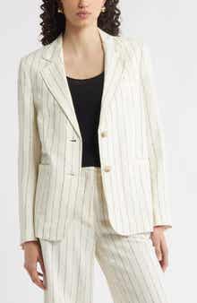 Nordstrom The Liv Boyfriend Pinstripe Blazer