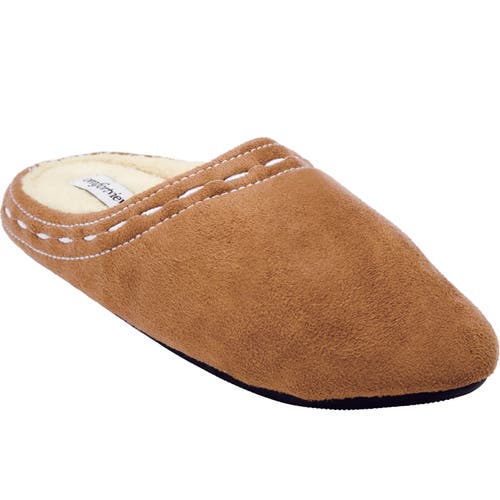 Comfortview The Stitch Clog Slipper In Brown