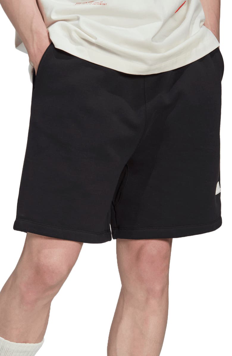 adidas Sportswear Fleece Sweat Shorts, Main, color,