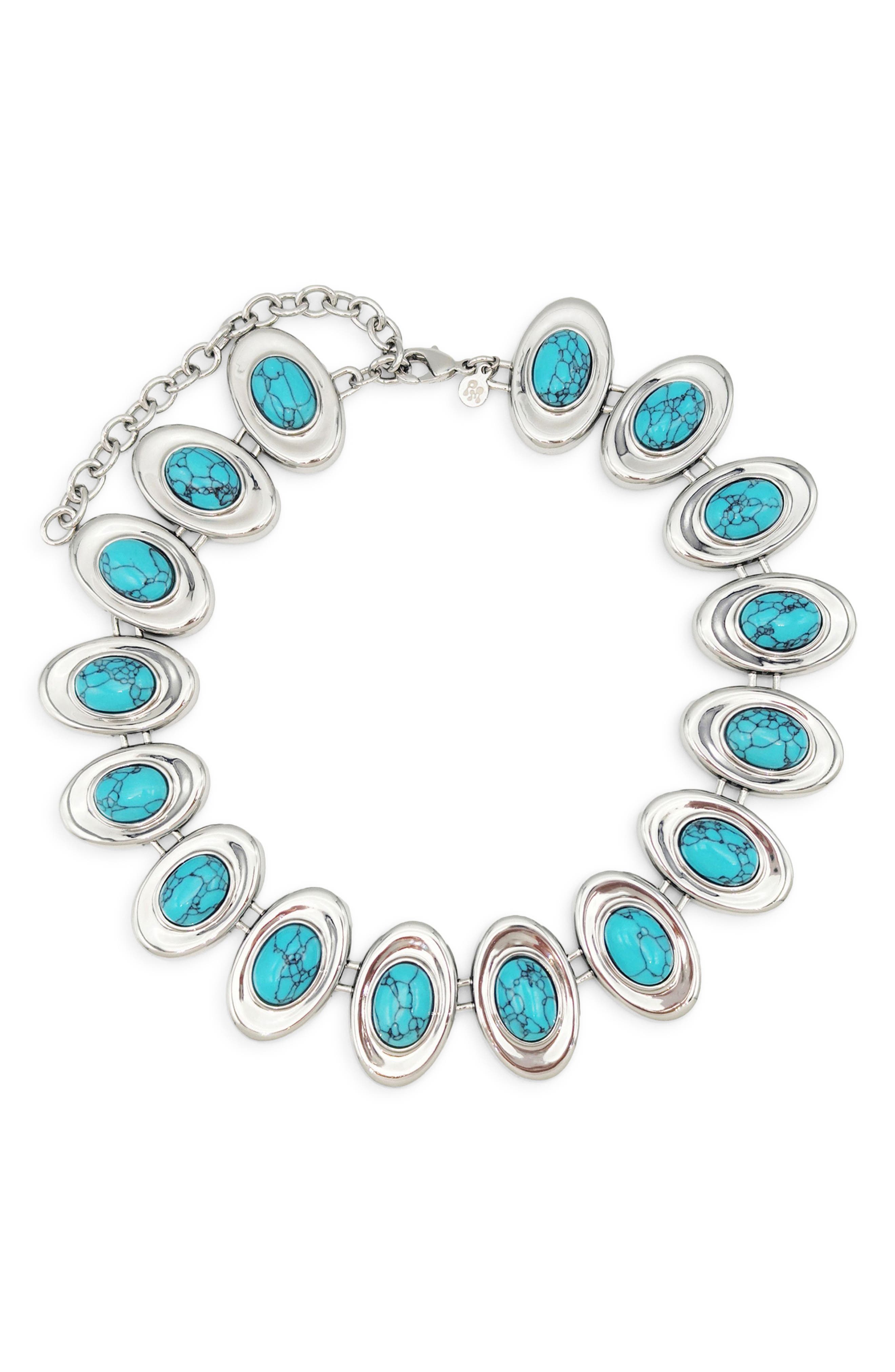 selected SILVER/ TURQUOISE
