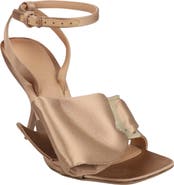 FERRAGAMO Helena Satin Ankle Strap Sandal