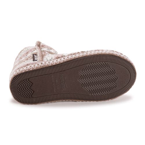 Muk Luks Leigh Bootie Slipper In Pink