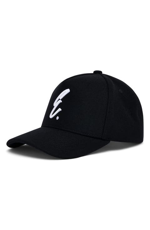 Logo Embroidered Wool Melton Snapback Hat