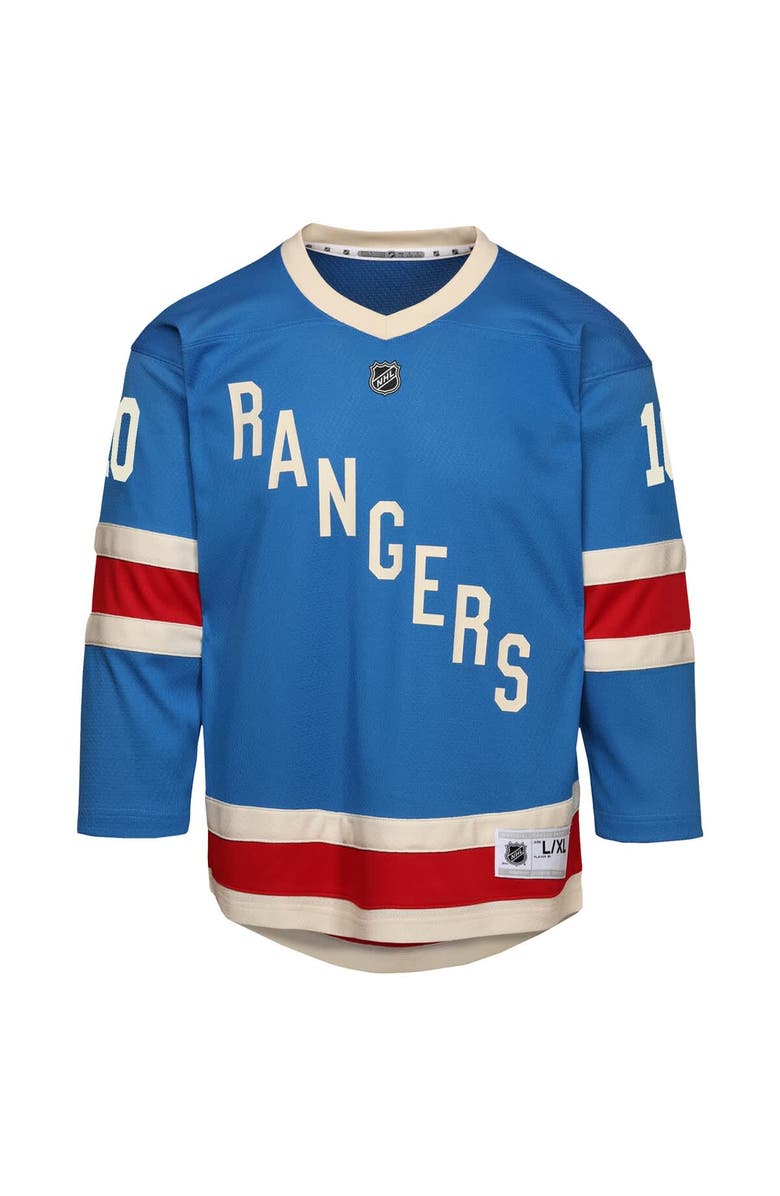Outerstuff Youth Artemi Panarin Blue New York Rangers Centennial Replica Jersey, Alternate, color, Blue