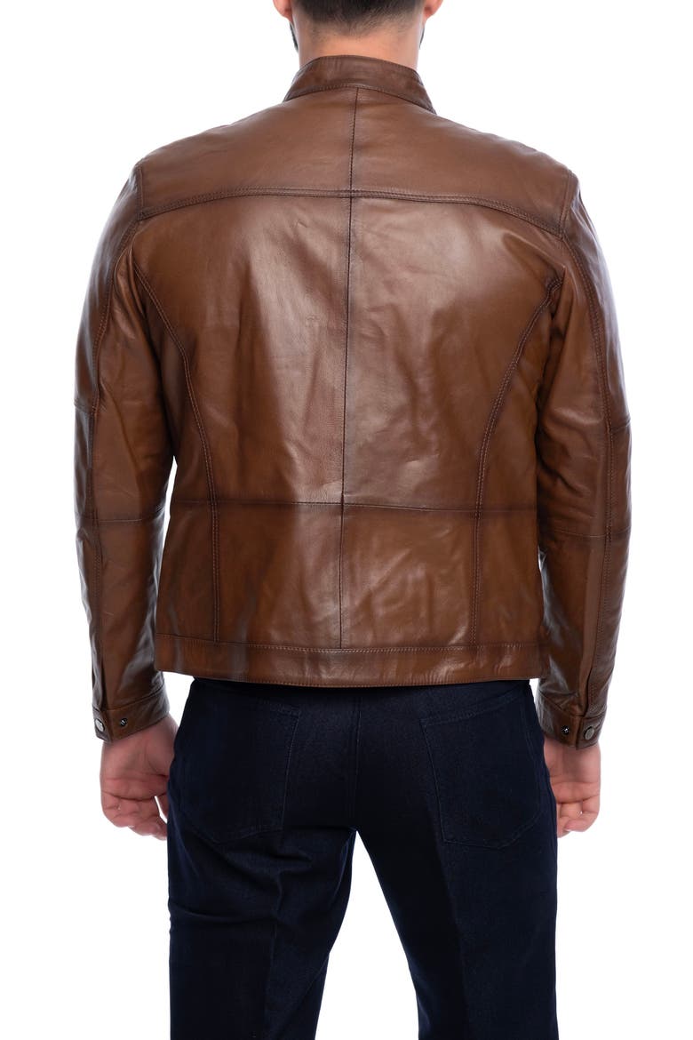 Soft Leather Jacket, Alternate, color, BROWN