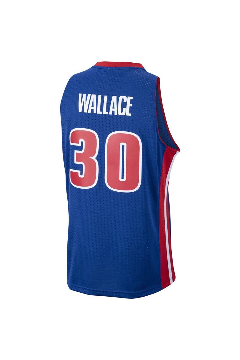 Men's Mitchell & Ness Rasheed Wallace Royal Detroit Pistons 2003/04 Hardwood Classics Swingman Jersey, Alternate, color, Royal