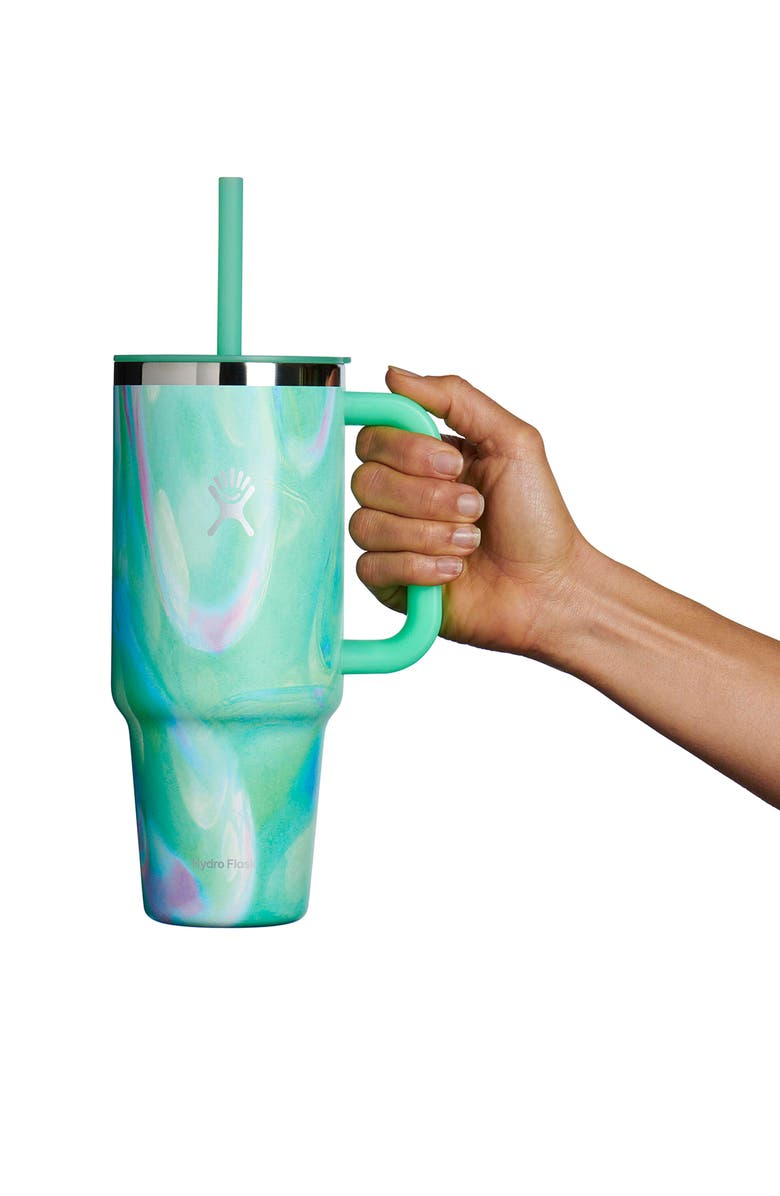 Hydro Flask 40-Ounce All Around<sup
™</sup
Travel Tumbler, Alternate, color, Jelly Green