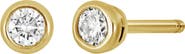 Bony Levy 14K Gold Bezel Diamond Stud Earrings - 0.10 ctw.